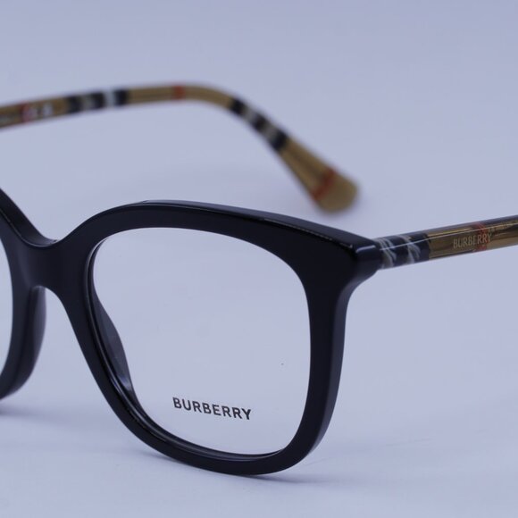 Burberry BE2430 4161 Eyeglasses Black 53mm Square Frame - Picture 4 of 10